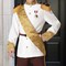 Men's Prince Charming Costume Military Jacket Slacks Sash Halloween Outfit